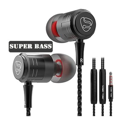 Fone De Ouvido Super Bass Graves Acentuados E Cabo Reforçado
