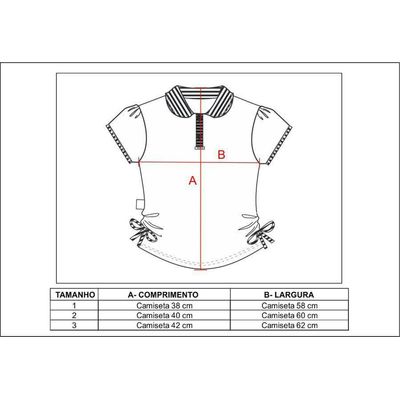 Camisa Polo Infantil Grêmio Feminina Oficial Tam 3 / Branco