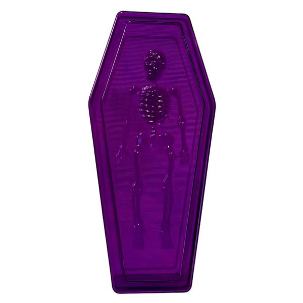 Caixão para Doces Halloween Brasilflex Roxo