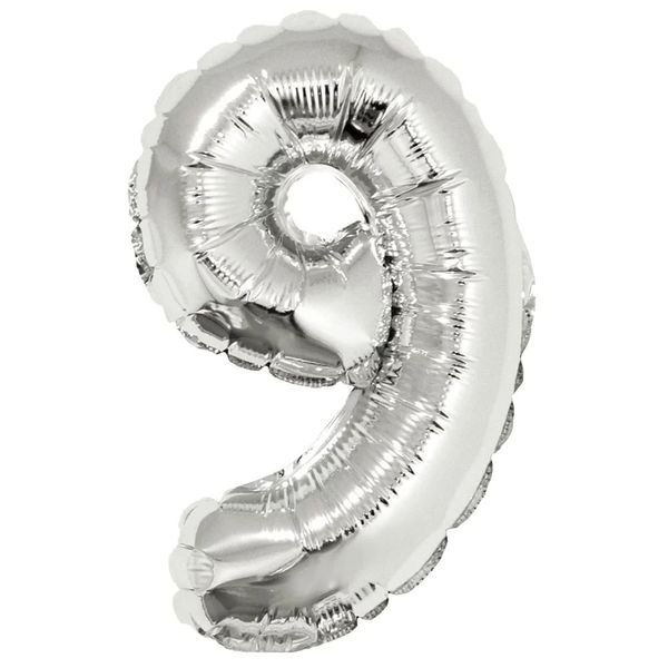 Balão Metalizado Silver Festas com Suporte Prateado 16 Balão Metalizado Silver Festas com Suporte Prateado 16