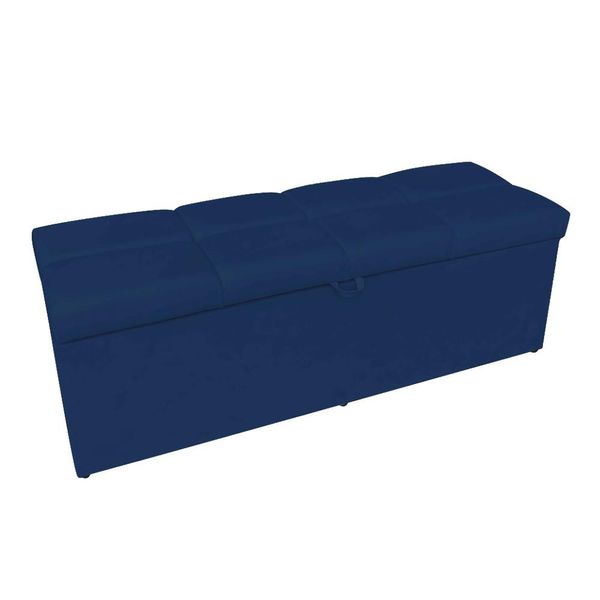 Calçadeira Nina 160 cm Suede Azul Marinho D'Rossi