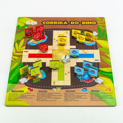 Jogo Corrida dos Dinossauros - T0033 - Loopi Toys