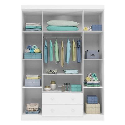 Guarda Roupa Infantil Lívia Branco Brilho - Phoenix