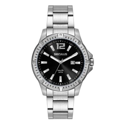 Relógio Seculus Masculino Ref:44208g0svna1 Esportivo Prateado