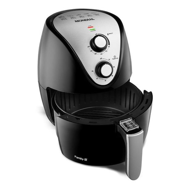 Fritadeira Elétrica Mondial Inox Iv Af-30-i Air Fryer-220v-preto/inox 220