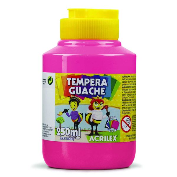 TEMPERA GUACHE 250ML ROSA ACRILEX