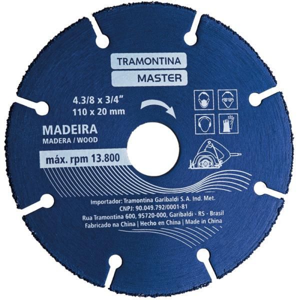 Disco de Corte para Madeira 4.3/8'' Tramontina para Serra Marmore