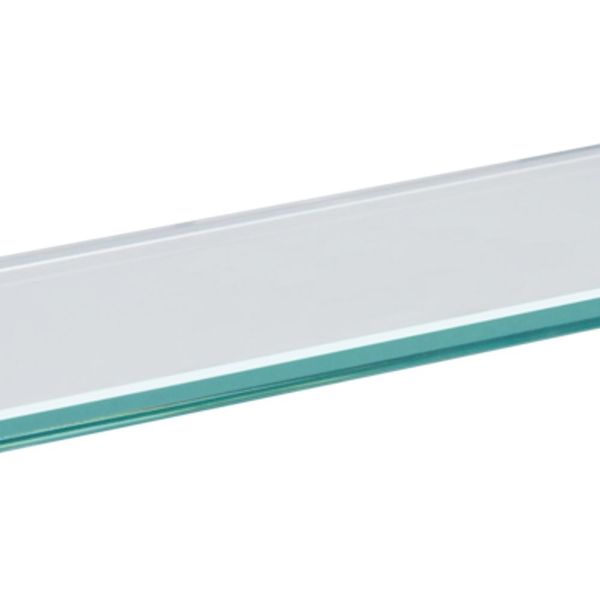 Prateleira de Vidro Tramontina Glass Reta com Suporte Injetado 500x100x8 mm Prateleira de Vidro Tramontina Glass Reta com Suporte Injetado 500x100x8 mm