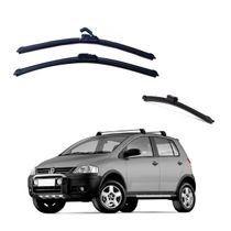 Kit Palhetas Limpador Parabrisa Para-brisa Volkswagen Crossfox 2003 à 2010