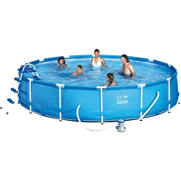 Piscina De Armação Bel Life 13000 Litros Com Cobertura, Bomb