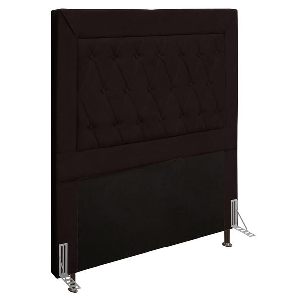 Cabeceira Cama Box Solteiro 90cm D10 Turmalina Corano Marrom - Mpozenato