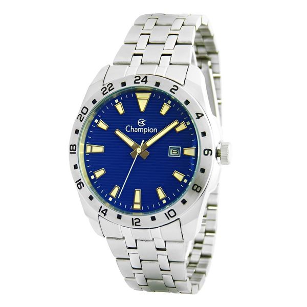Relógio Champion Masculino Ref:Ca31471i Casual Aço Prateado