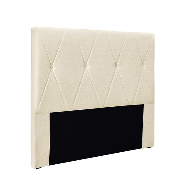 Cabeceira Cama Box Queen 160 cm Aquilla Linho S04 - D'Rossi Perola