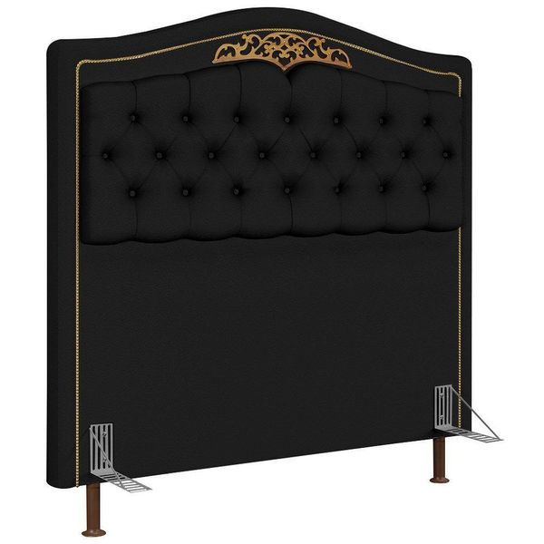 Cabeceira Cama Box Casal 160Cm Corano Preto