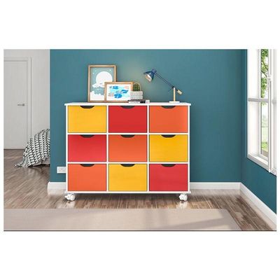 Nicho Organizador 9 Gavetas Branco Color - Qmovi