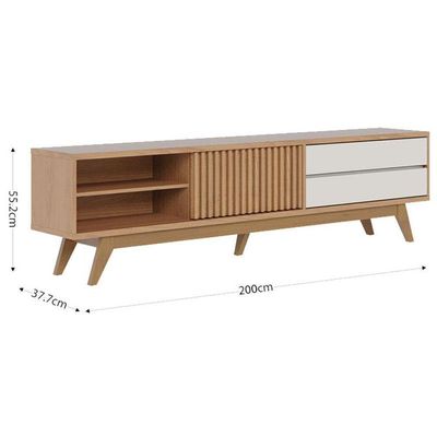 Rack Bancada Veneza Freijó Off White Matte - Colibri