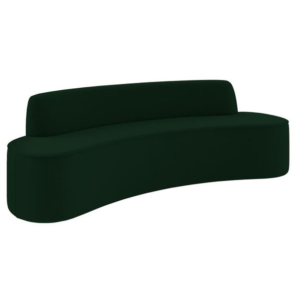 Sofá 5 Lugares para Sala de Estar Living 280cm Koane D06 Veludo Esmeralda - Mpozenato