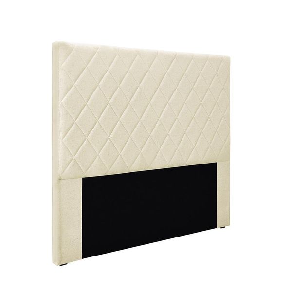 Cabeceira Cama Box Queen 160 cm Dubai Linho S04 - D'Rossi Natural