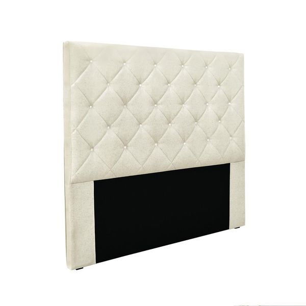 Cabeceira Cama Box Queen 160 cm Tania Linho Natural S04 - D'Rossi