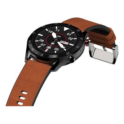 Smartwatch Philco Psw02pm Hit Wear 45mm 1,2 Preto Bluetoo Cor Da Pulseira Marrom
