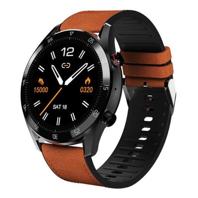 Smartwatch Philco Psw02pm Hit Wear 45mm 1,2 Preto Bluetoo Cor Da Pulseira Marrom