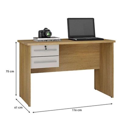 Mesa Para Computador Byte E Multiuso João Pessoa Cinamomo Off White - Valdemóveis