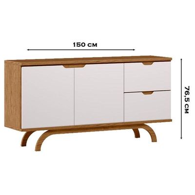 Aparador Buffet Vicenza Ype Off White - New Ceval