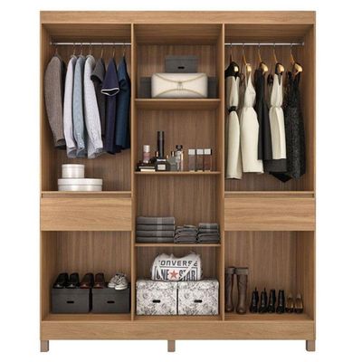 Cômoda áurea E Guarda Roupa Casal Mauá Amêndola Off White - Demóbile