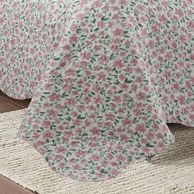 Kit Cobre Leito Colcha Casal Boutik Dupla Face - Sabrina