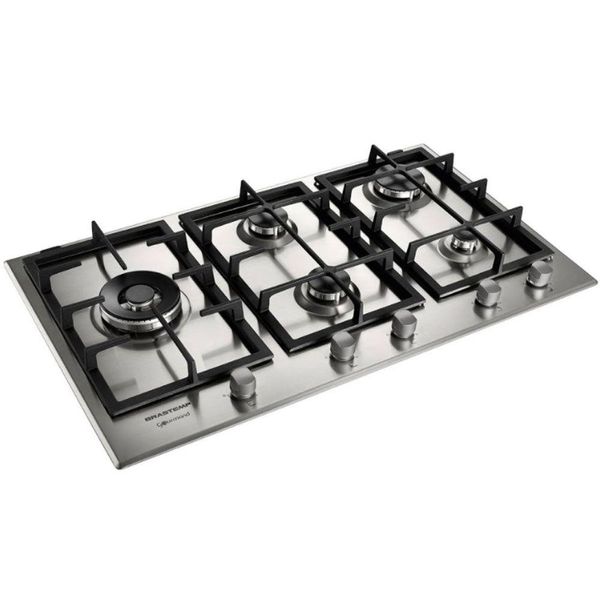 Cooktop Brastemp 5 Bocas automático Gourmand Bdk90dr 220 V