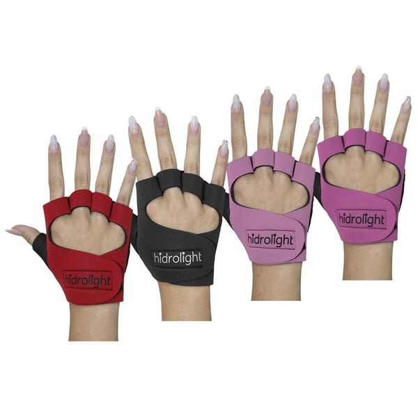 Kit 4 Pares de Luva de Musculação Hidrolight Neoprene G / Vermelho e Preto Kit 4 Pares de Luva de Musculação Hidrolight Neoprene G / Vermelho e Preto