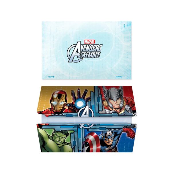 Convite de Aniversário Avengers com 8 Unidades Regina