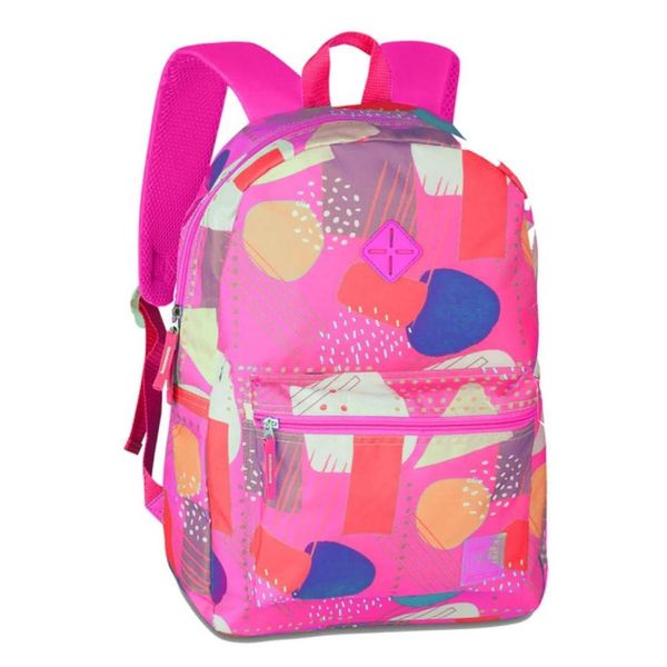 Mochila Juvenil Feminina Estampada Rosa - Clio Style