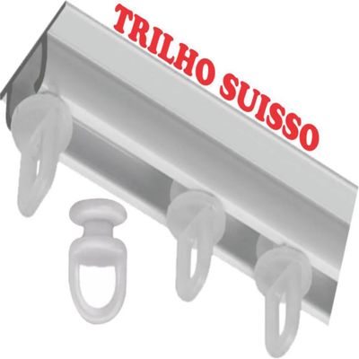 Cortina 2 Mts Sala Quarto Escritório Blackout Original para Trilho Suisso - Bege