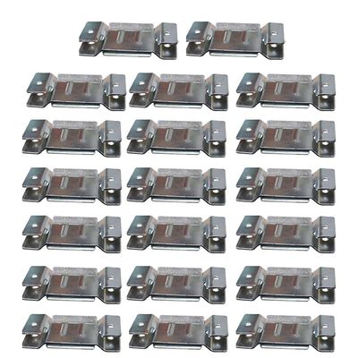 20 Pares de Conector de Encaixe para Móveis Sofá Cabeceira Painel Zincado G59