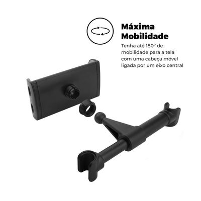 Suporte Veicular Tank Car para encosto do carro compatível com celular e Tablet's de até 11 polegadas - Gshield
