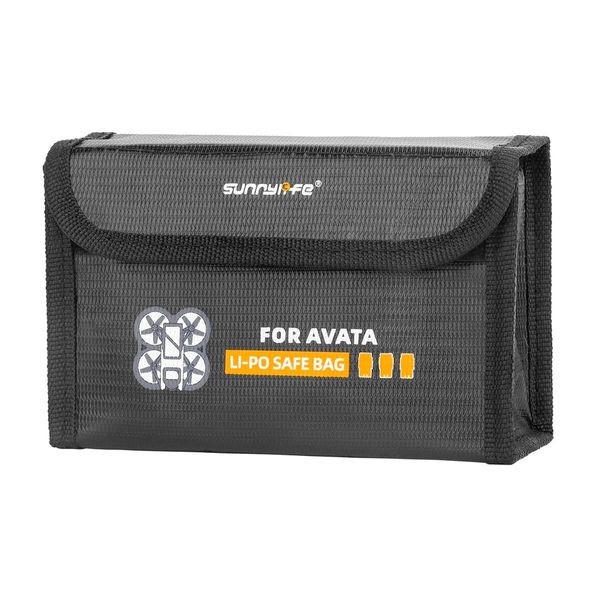 Bolsa Li-Po Safe Antichamas para 3 Baterias de Drone DJI Avata