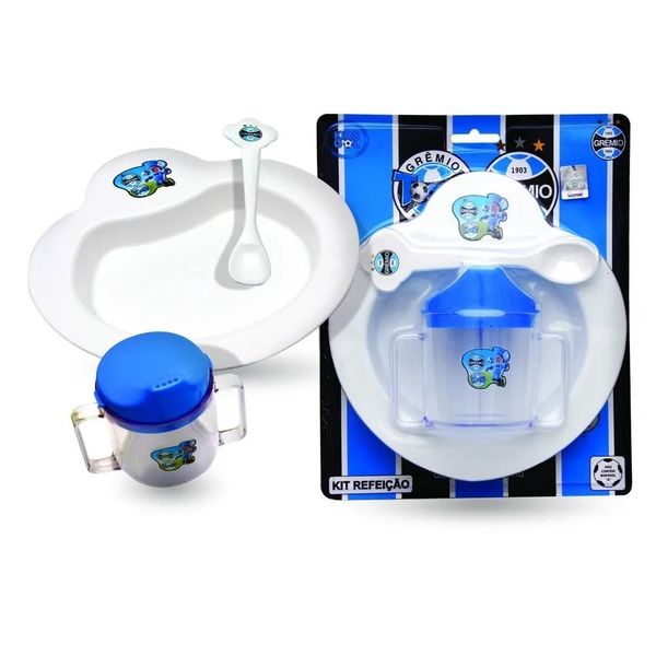 Kit Refeição Bebê do Grêmio 4 Pçs Kids Gol