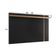 Painel Para Tv Suspenso Extensivo Leme Preto Acetinado Noce Milano - Colibri