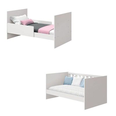 Berço Americano Katatau Flex Branco Brilho Com Colchão Gazin - Reller