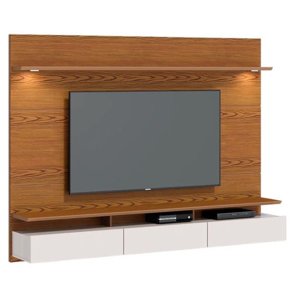 Painel Home Suspenso Para TV Até 65 Pol. Innove I04 LED Nature/Off White - Mpozenato