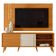 Rack Bancada E Painel Para Tv Cronos Com Aparador Estoril Cinamomo Off White - Madetec