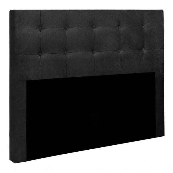 Cabeceira Queen Cama Box 160x129 Cm Suede Preto Sbl Preto