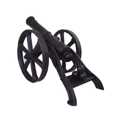Canhão de Guerra Para Jardim Decorativo Ferro Fundido Grande
