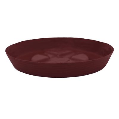 Vaso com Prato Tramontina Asteca ECO 38 cm em Polietileno Bio-Based Marsala