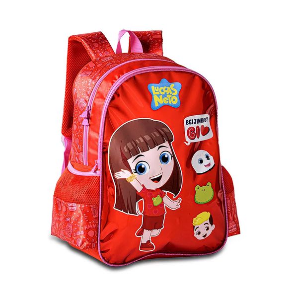 Mochila Infantil Up Costal Giovana Neto Beijinhos Holográfica 16"