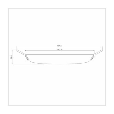 Disco Tramontina Churrasco Black em Aço Carbono Nitrocarbonetado 40 cm