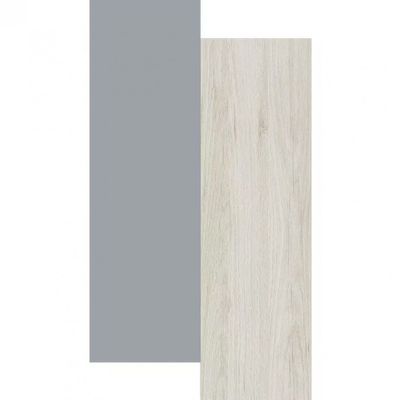 Armário Aéreo Bartira Cristal MDP 15mm com 3 Portas e 3 Prateleiras - 120cm de largura Freixo/Azul Wood