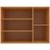Armário Aéreo Bartira Cristal MDP 15mm com 3 Portas e 3 Prateleiras - 120cm de largura Lâmina Mel/Nude