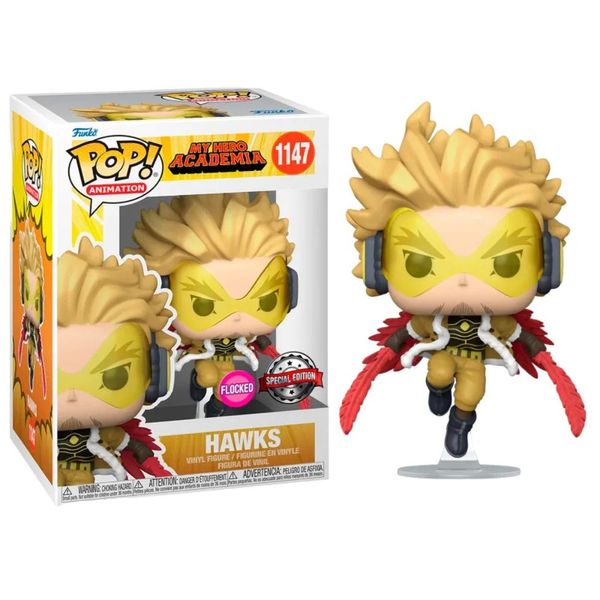 Funko Pop My Hero Academia 1147 Hawks Flocked Edition